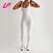 open back white jumpsuit